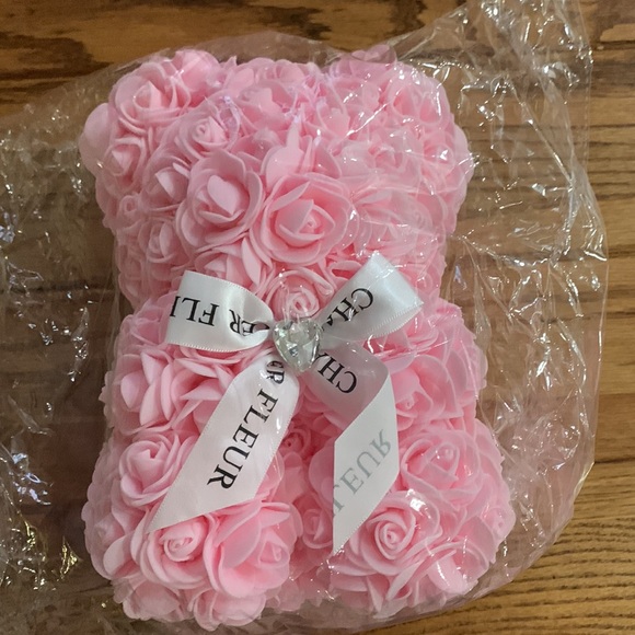 Chatoyer fleur pink rose bear - Picture 4 of 7